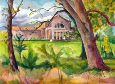 St. Louis Art Museum, View in Forest Park, St. Louis MO